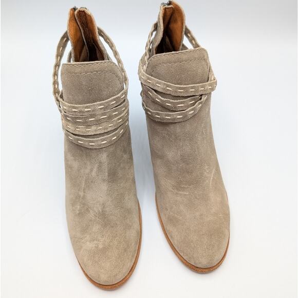 Frye Naomi Suede Ankle Booties Size 9.5 - Picture 2 of 7
